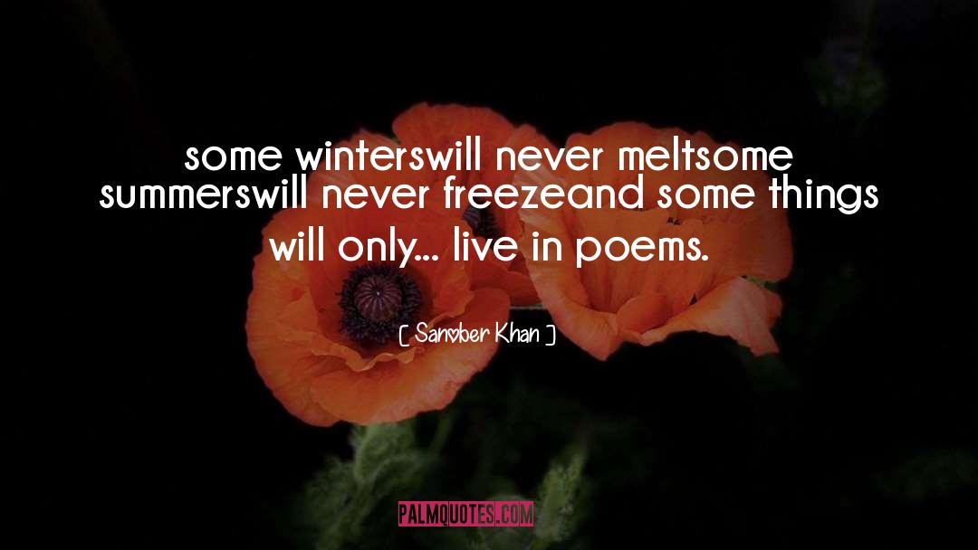 Ai Winter quotes by Sanober Khan