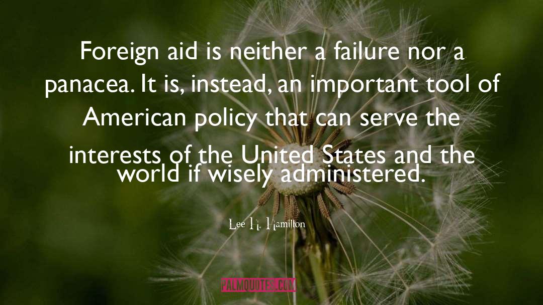 Aid quotes by Lee H. Hamilton