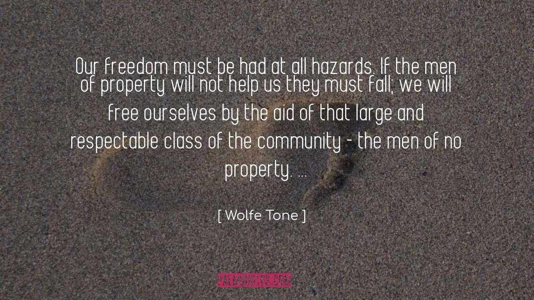 Aid quotes by Wolfe Tone