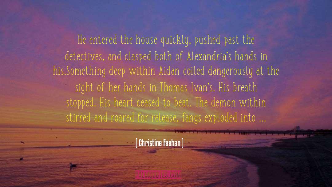 Aidan quotes by Christine Feehan