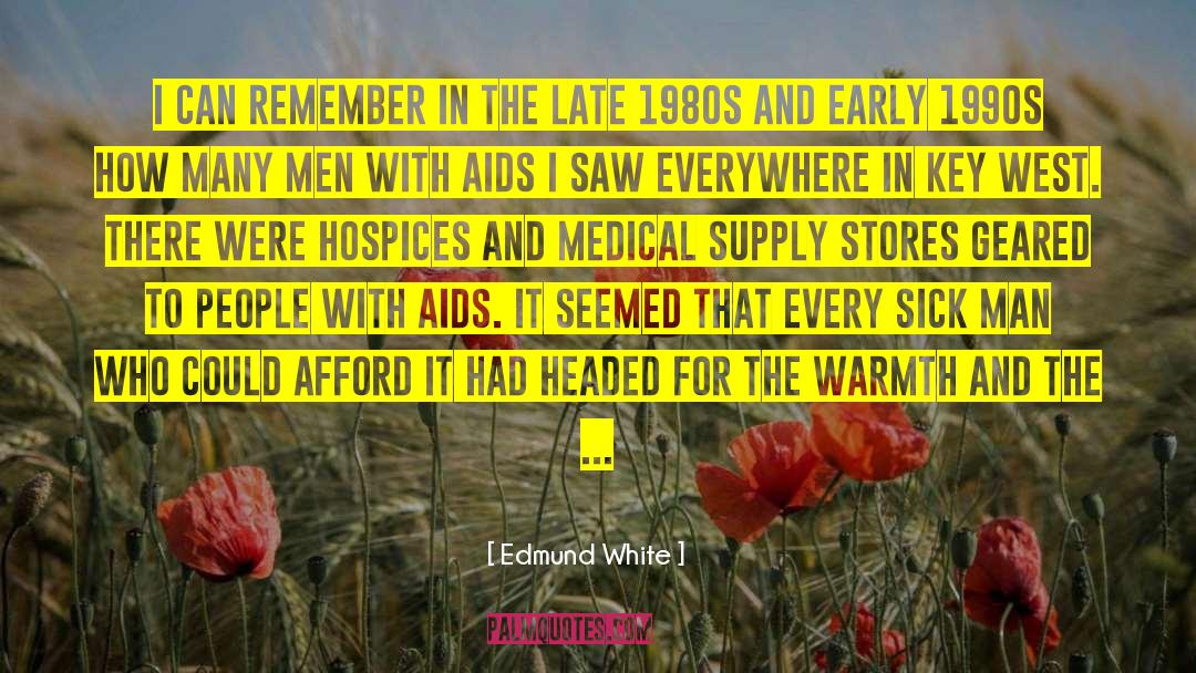 Aids Epidemic quotes by Edmund White