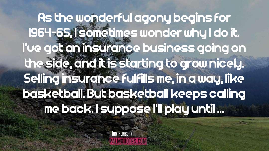 Aig Business Insurance Quote quotes by Tom Heinsohn