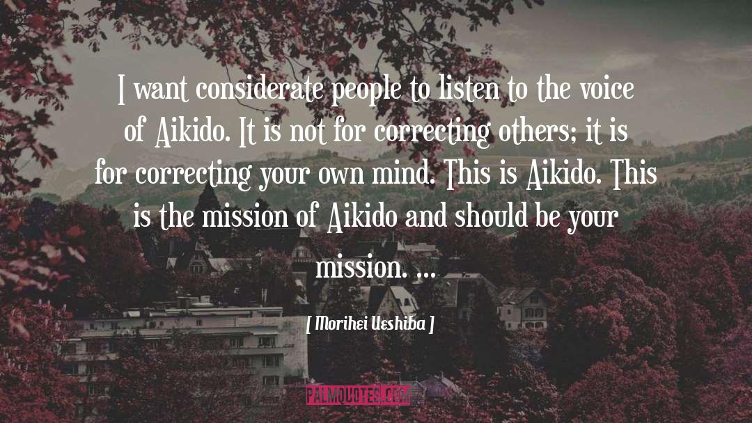 Aikido quotes by Morihei Ueshiba