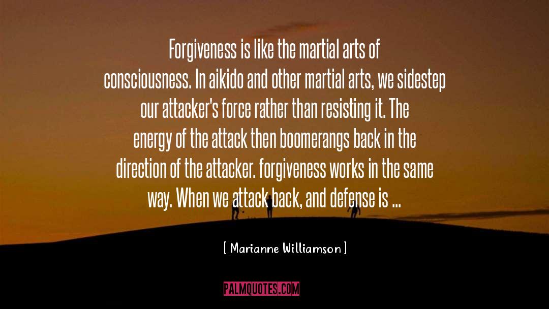 Aikido quotes by Marianne Williamson