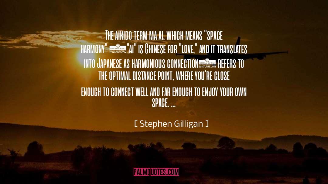 Aikido quotes by Stephen Gilligan