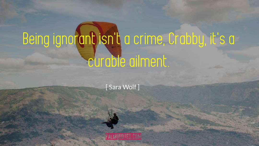 Ailment quotes by Sara Wolf
