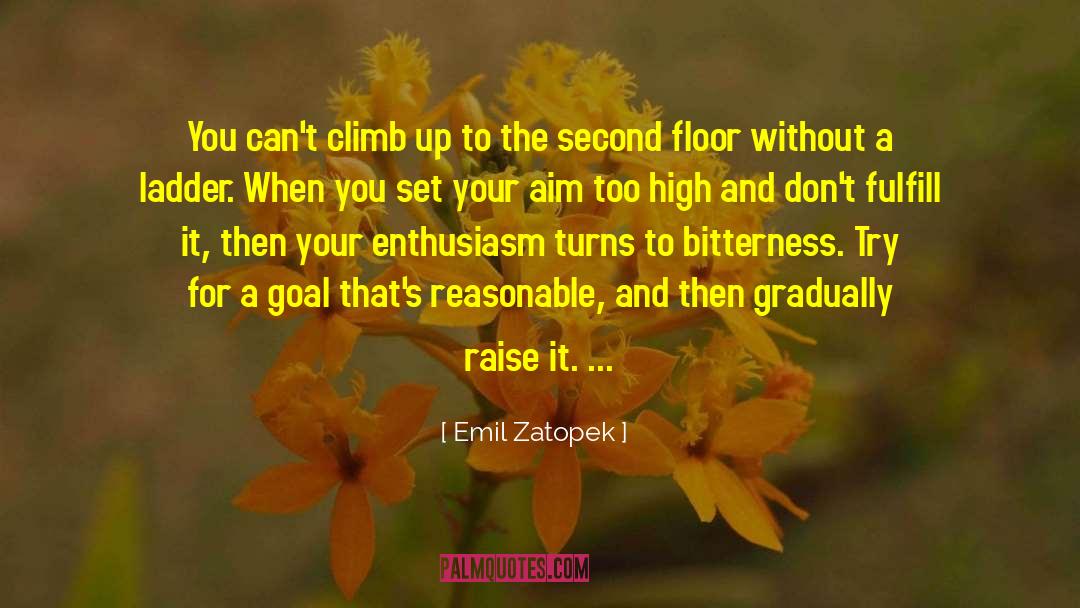Aim Humor quotes by Emil Zatopek