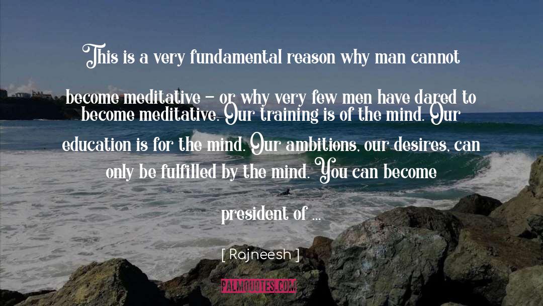 Aim Of Education quotes by Rajneesh