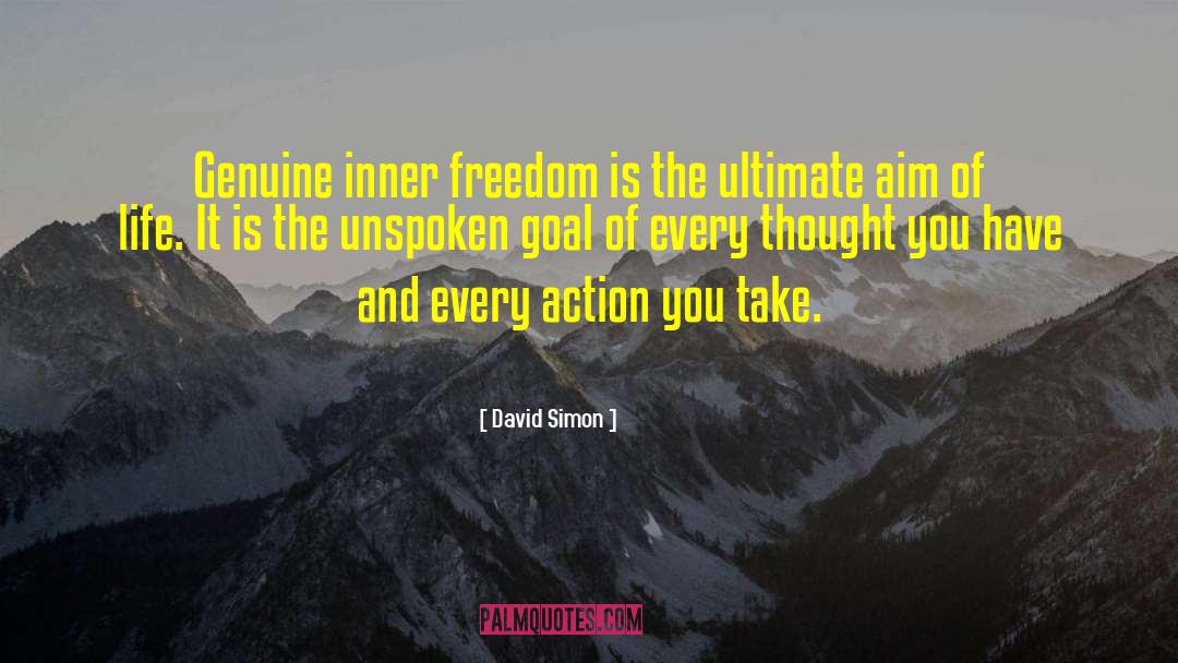 Aim Of Life quotes by David Simon