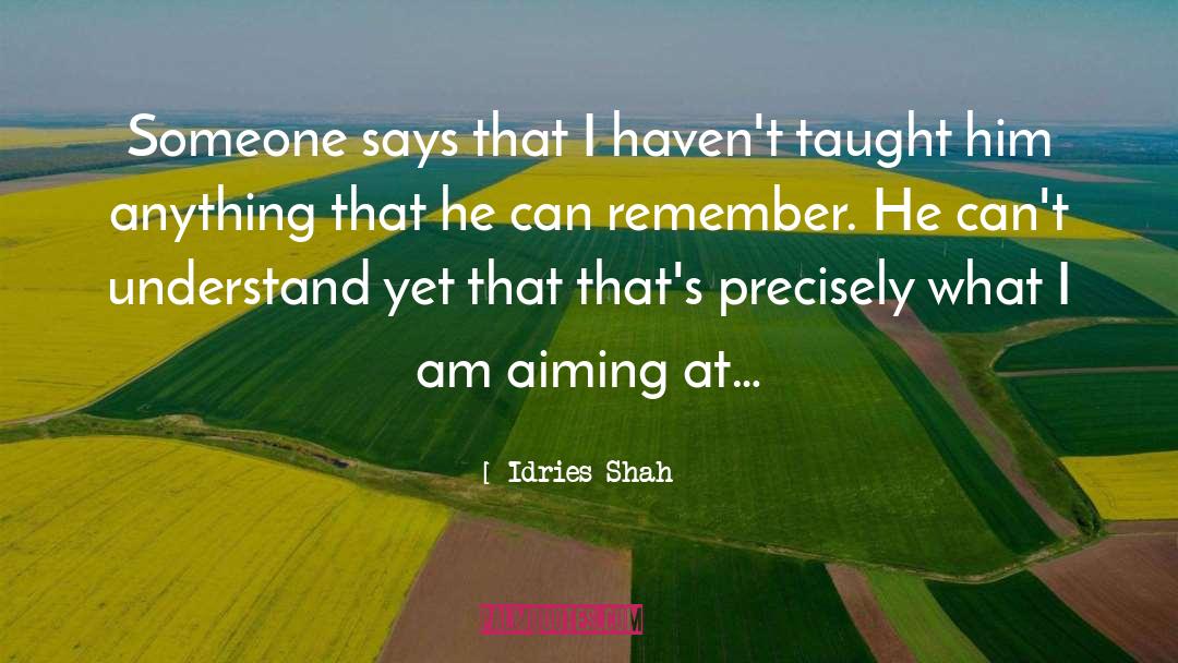 Aiming quotes by Idries Shah