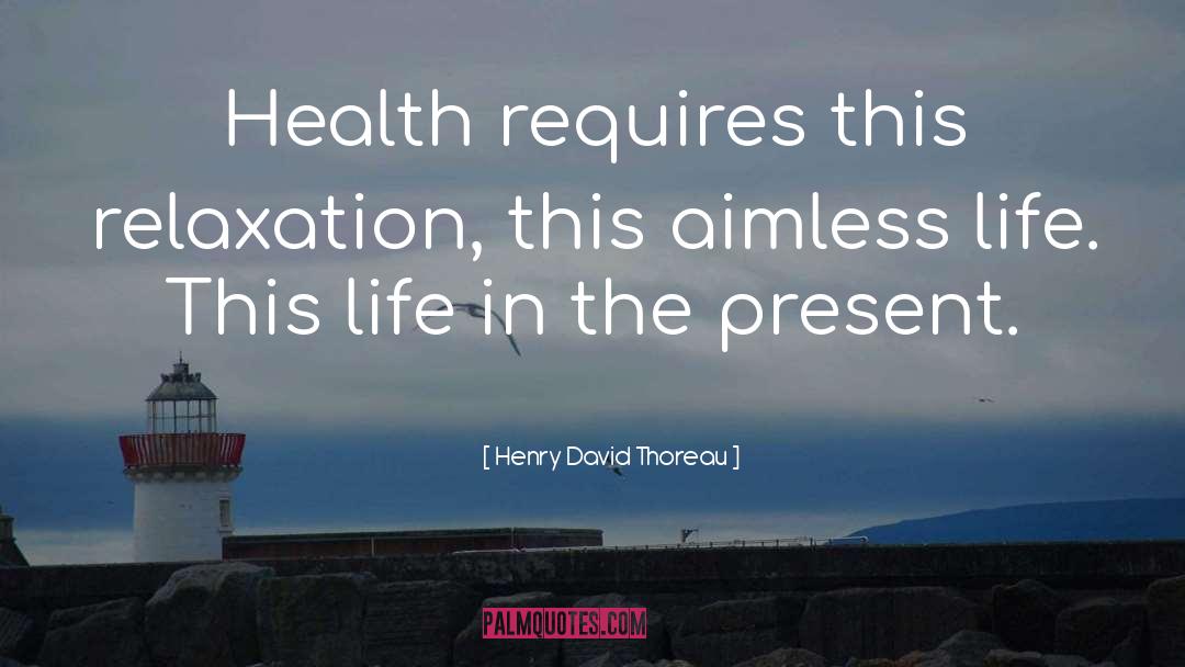 Aimless quotes by Henry David Thoreau