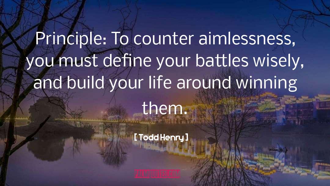 Aimlessness quotes by Todd Henry