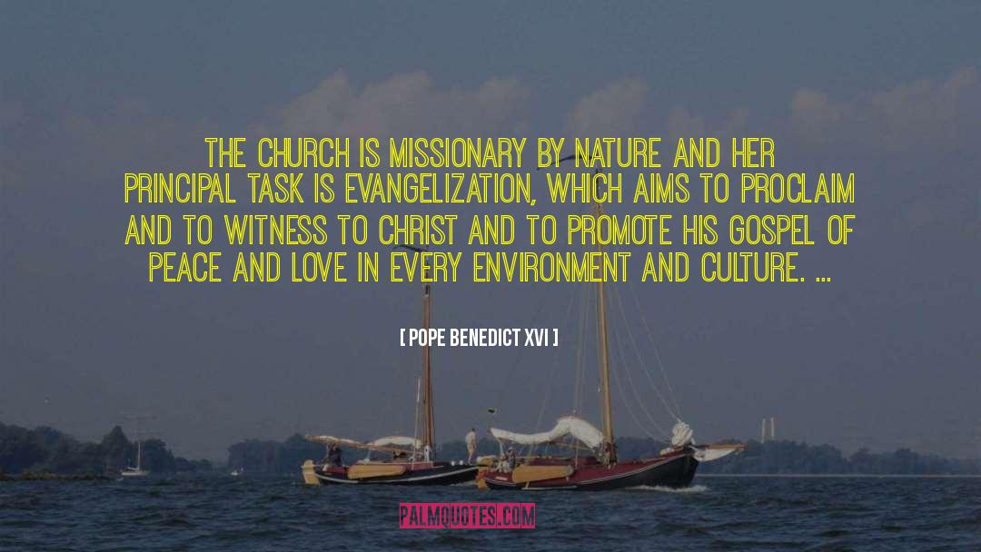 Aims quotes by Pope Benedict XVI