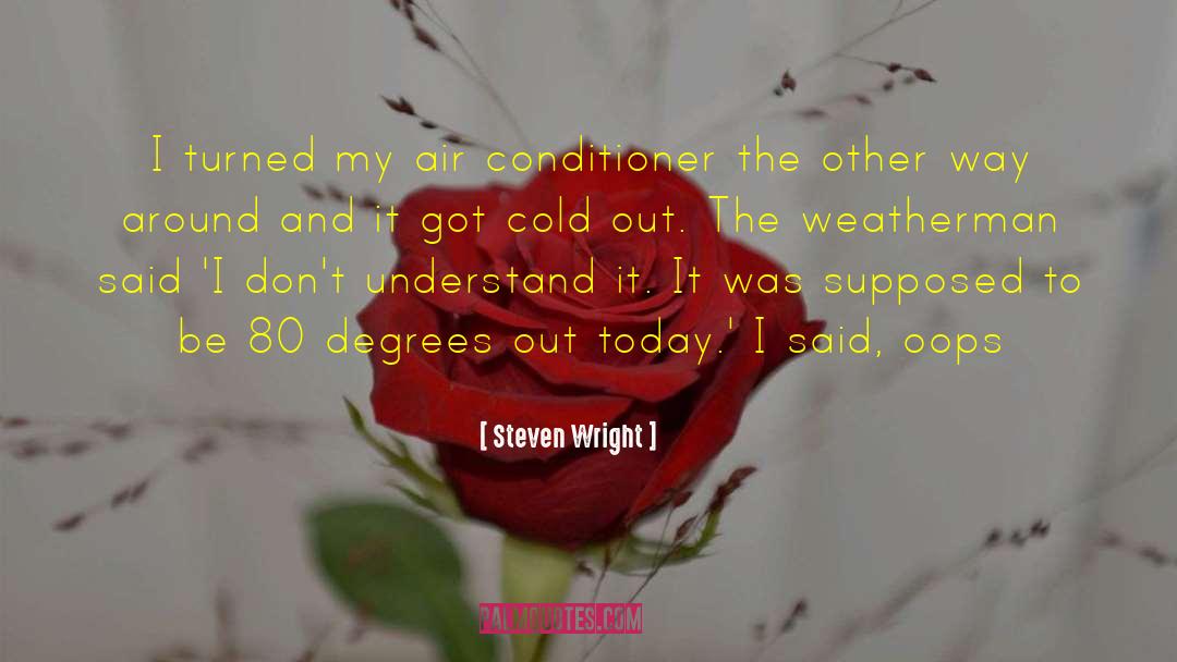 Air Conditioner quotes by Steven Wright