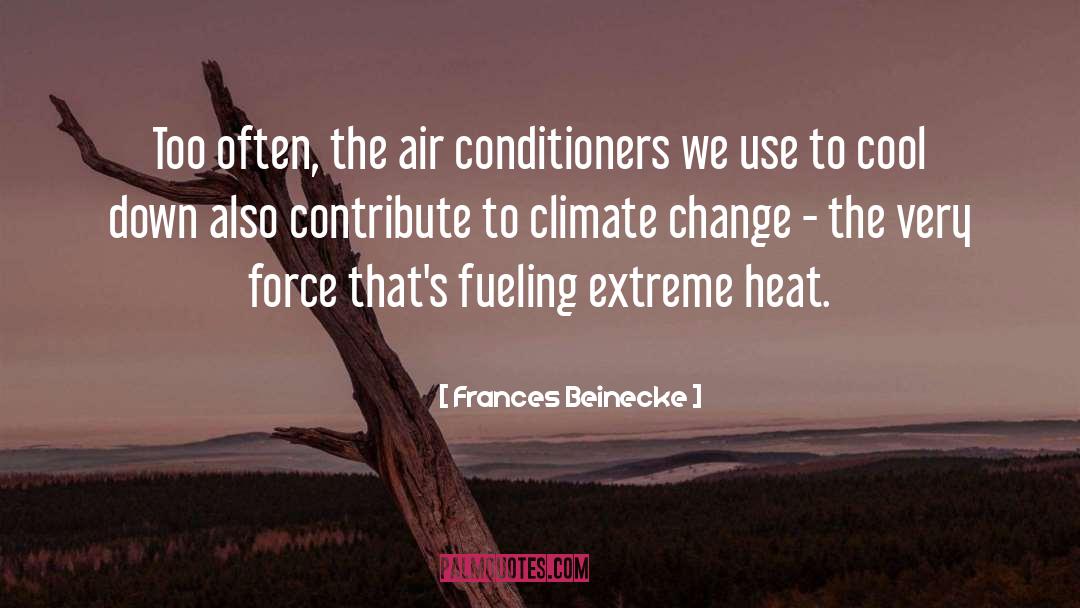 Air Conditioners quotes by Frances Beinecke