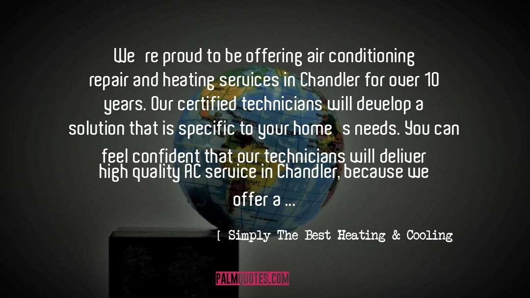 Air Conditioning Chandler quotes by Simply The Best Heating & Cooling