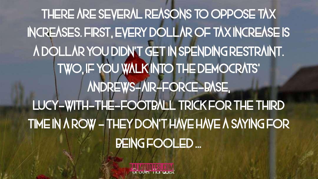 Air Force quotes by Grover Norquist