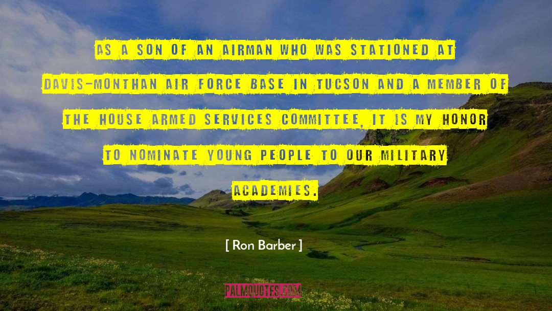 Air Force Veterans Day quotes by Ron Barber
