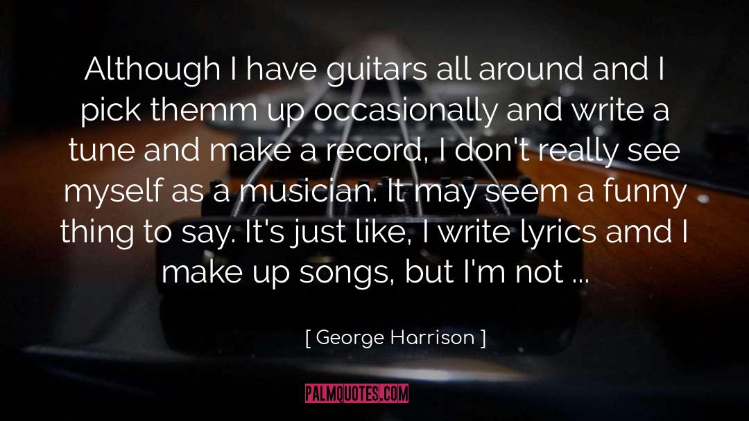 Air Guitar Funny quotes by George Harrison