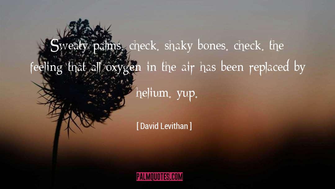 Air quotes by David Levithan