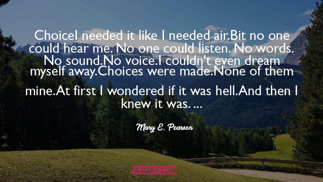 Air quotes by Mary E. Pearson