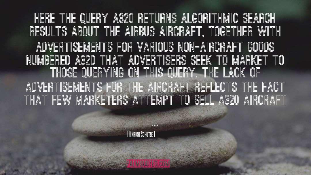 Airbus quotes by Hinrich Schutze