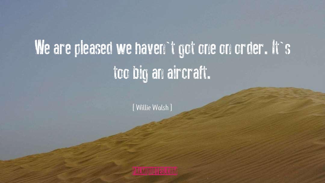 Aircraft quotes by Willie Walsh