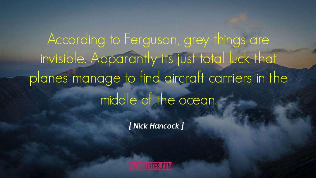 Aircraft quotes by Nick Hancock