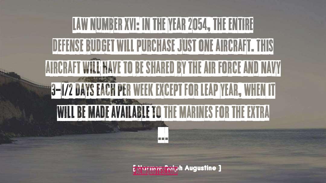 Aircraft quotes by Norman Ralph Augustine