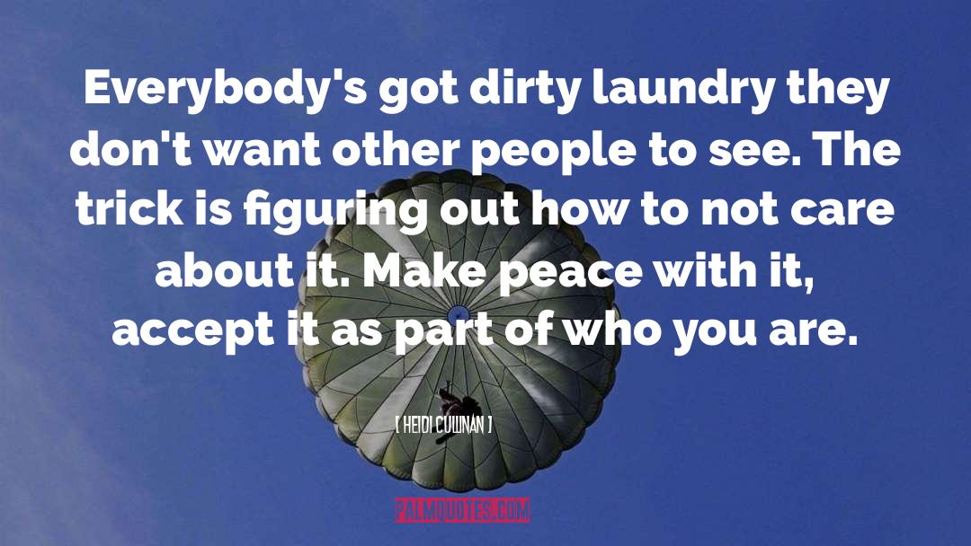 Airing Dirty Laundry quotes by Heidi Cullinan