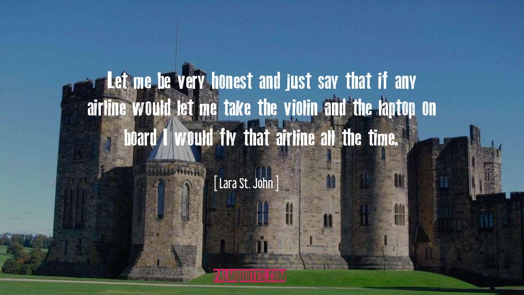 Airline quotes by Lara St. John