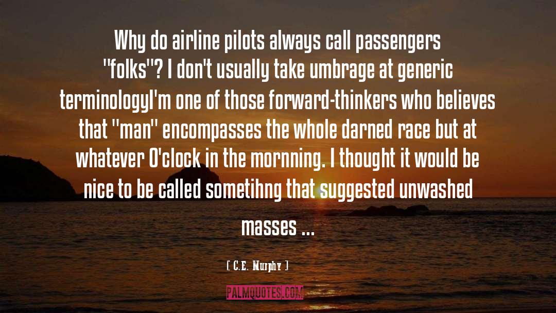 Airline quotes by C.E. Murphy