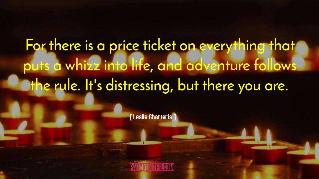 Airline Ticket quotes by Leslie Charteris