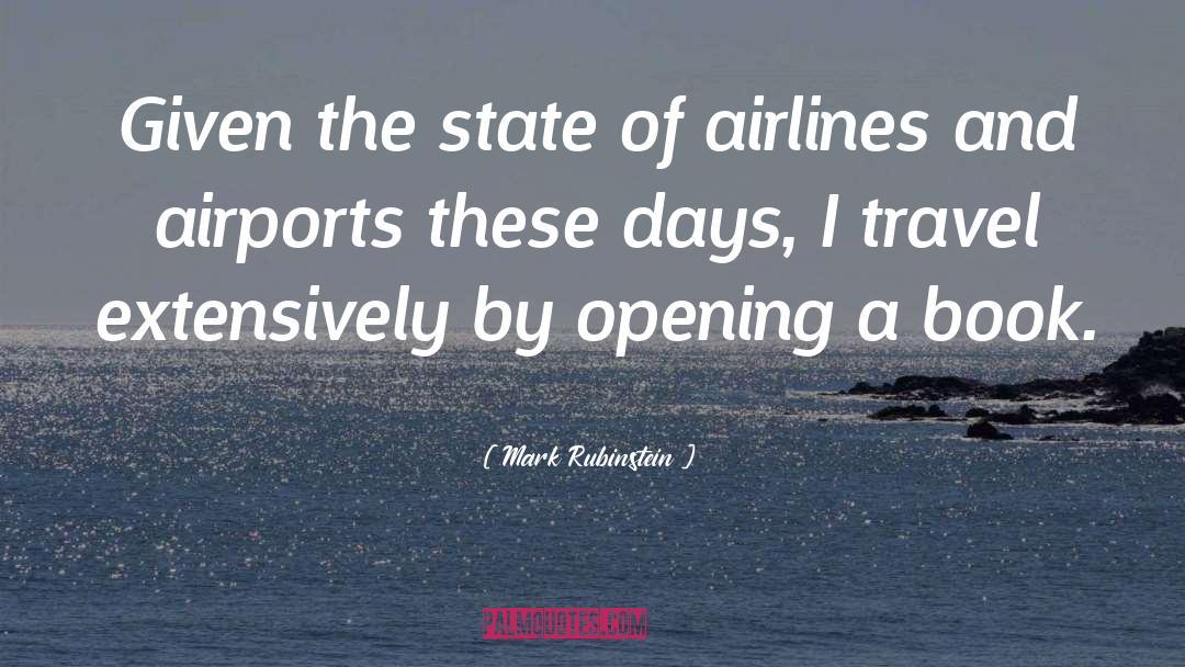 Airlines quotes by Mark Rubinstein