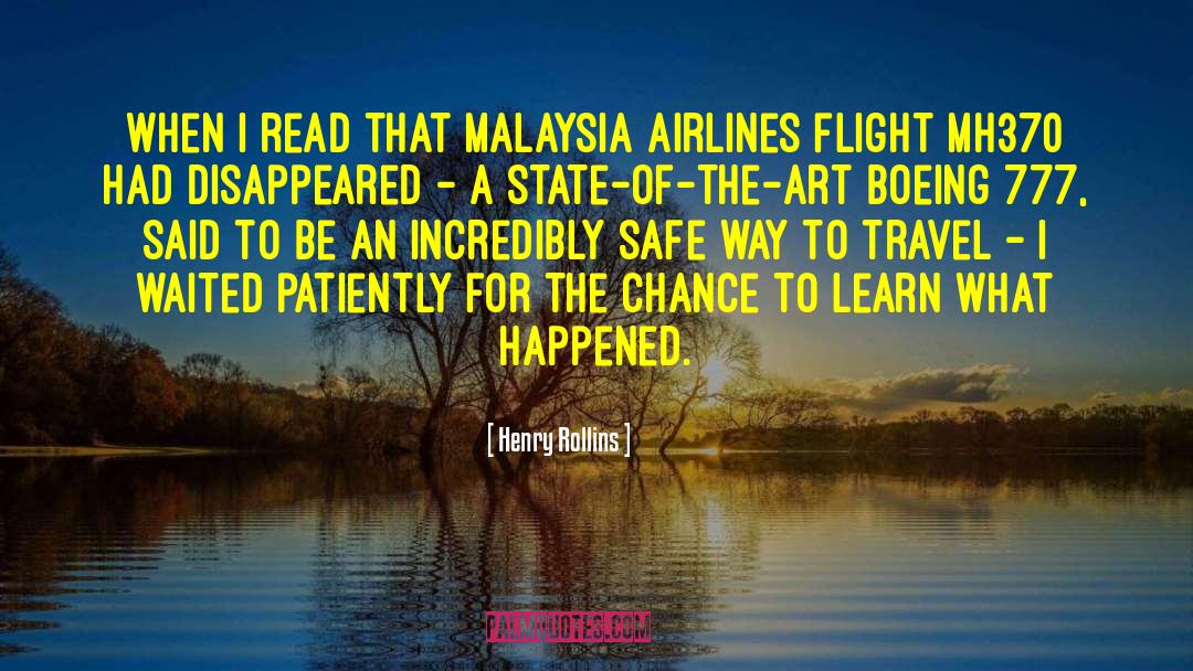 Airlines quotes by Henry Rollins