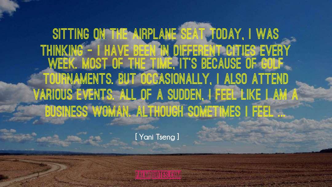 Airplane quotes by Yani Tseng