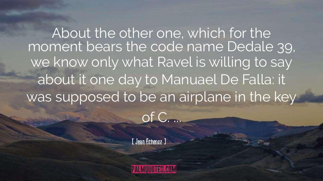 Airplane quotes by Jean Echenoz