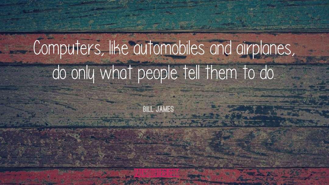 Airplane quotes by Bill James