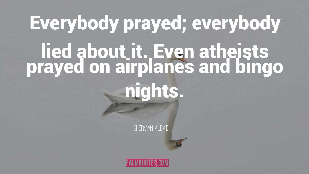 Airplanes quotes by Sherman Alexie