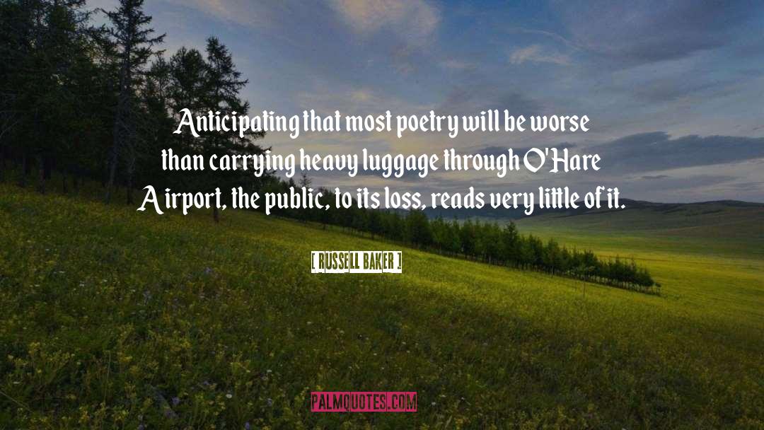 Airport quotes by Russell Baker