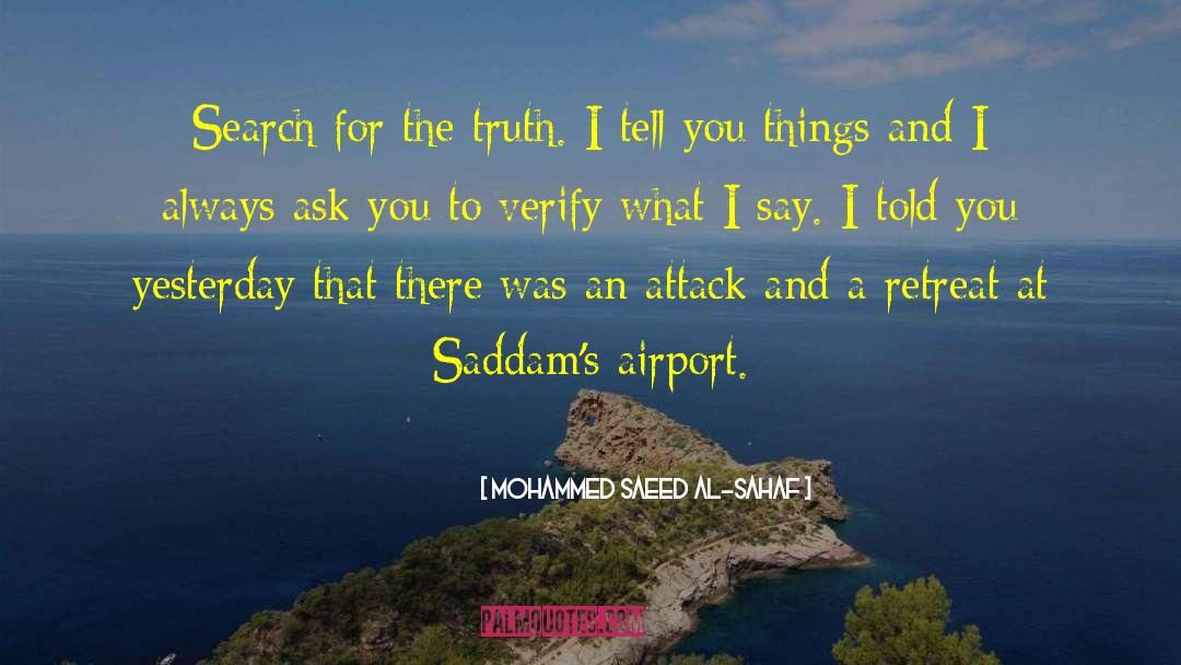 Airport quotes by Mohammed Saeed Al-Sahaf