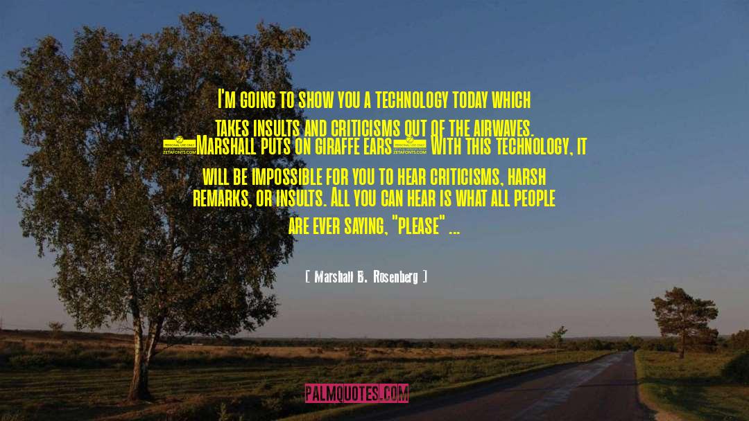 Airwaves quotes by Marshall B. Rosenberg