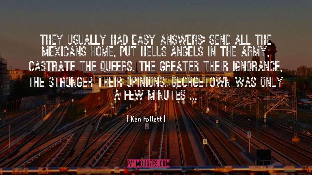 Akerlof Georgetown quotes by Ken Follett