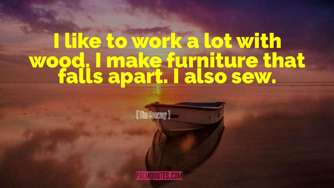 Akthar Furniture quotes by Tim Conway