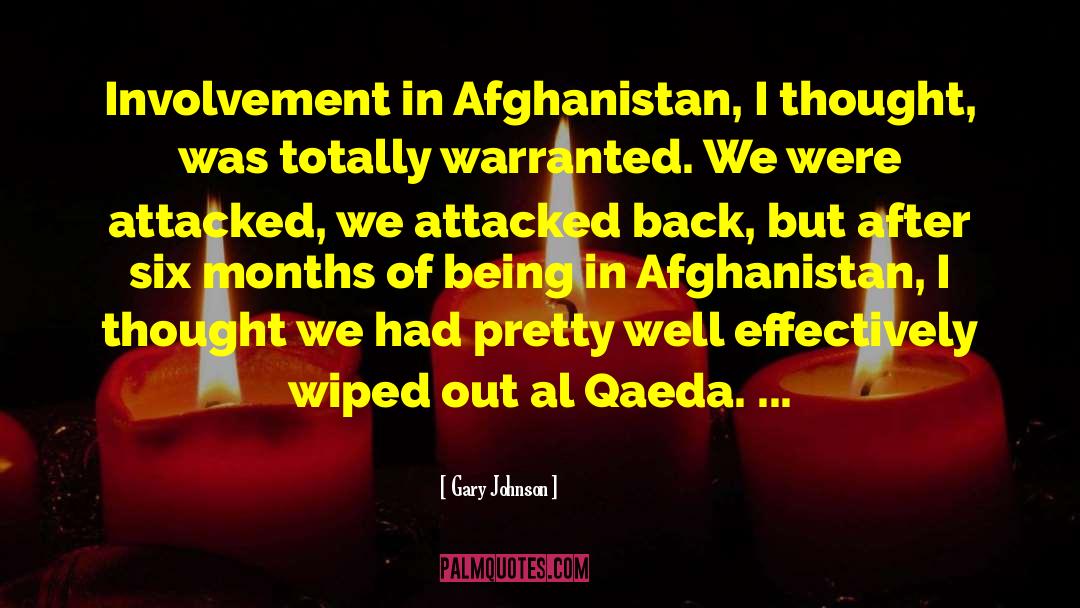 Al Qaeda quotes by Gary Johnson