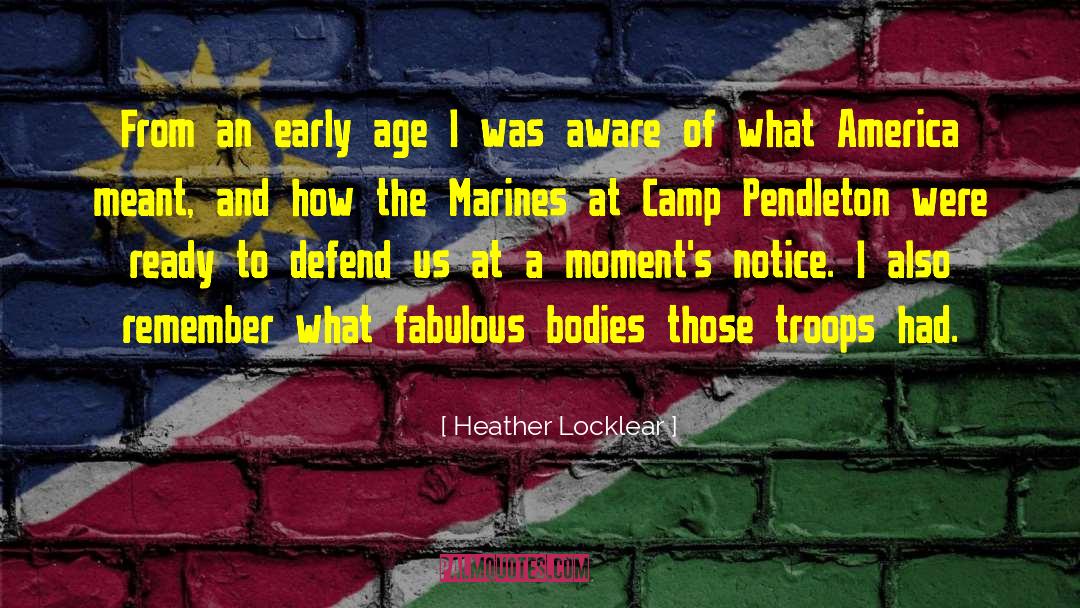 Alafia Marine quotes by Heather Locklear
