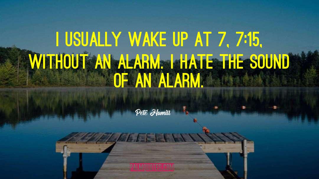 Alarm quotes by Pete Hamill