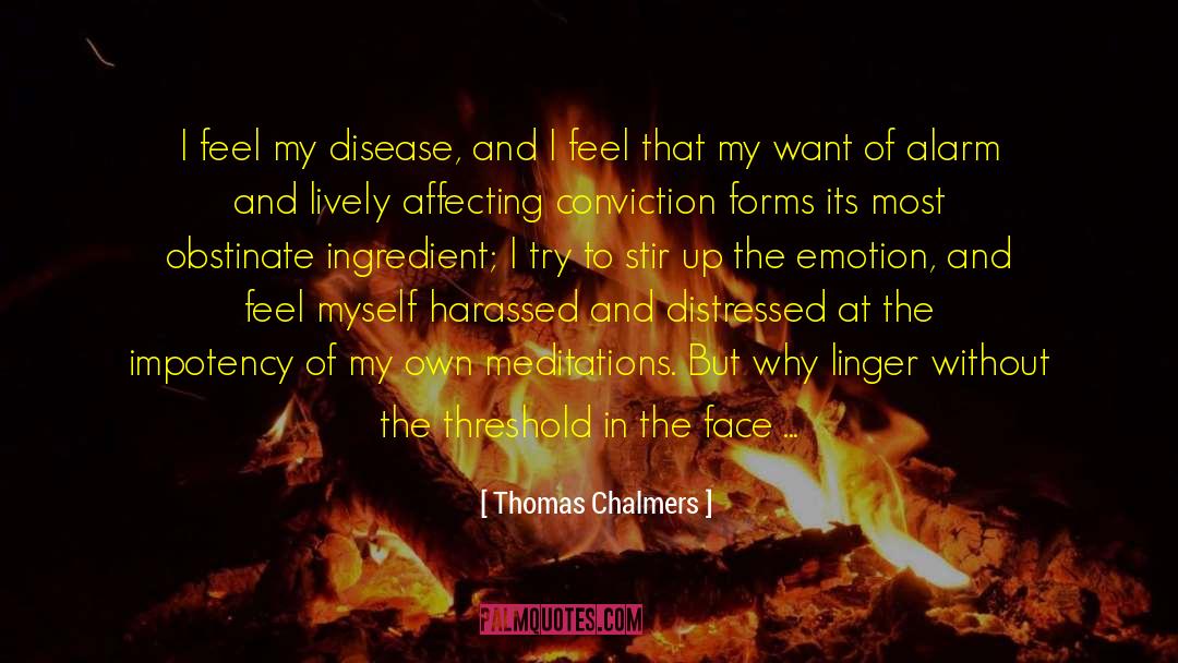 Alarm quotes by Thomas Chalmers