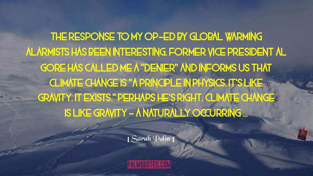 Alarmists quotes by Sarah Palin