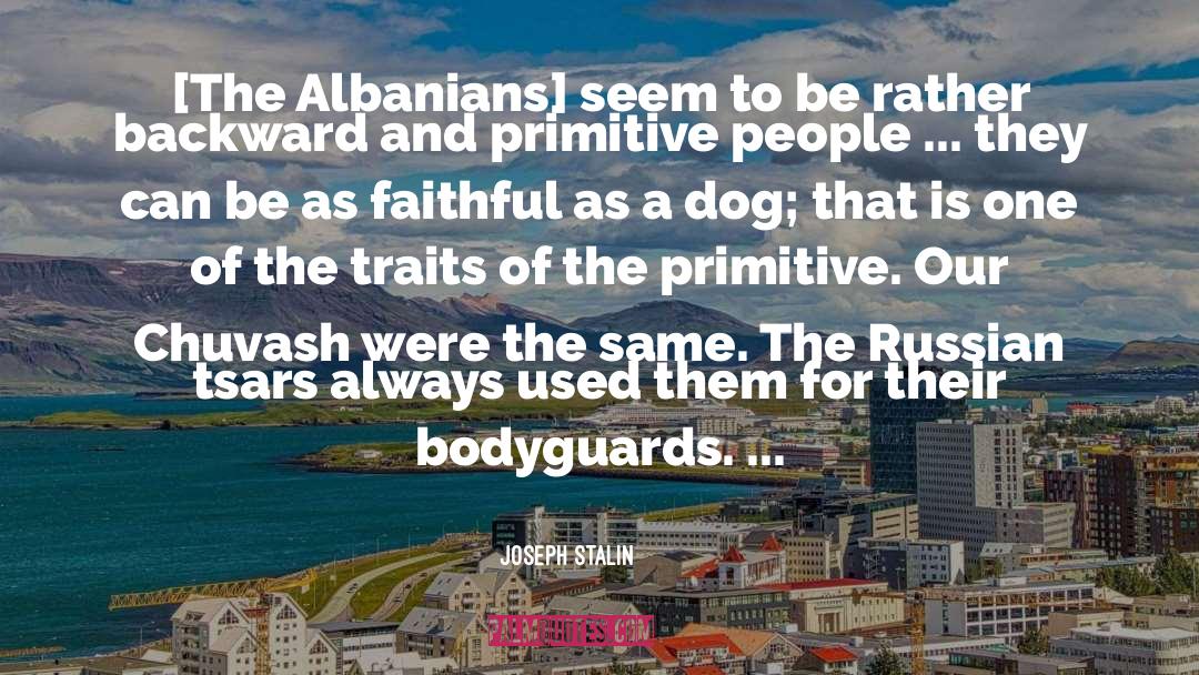 Albanians quotes by Joseph Stalin